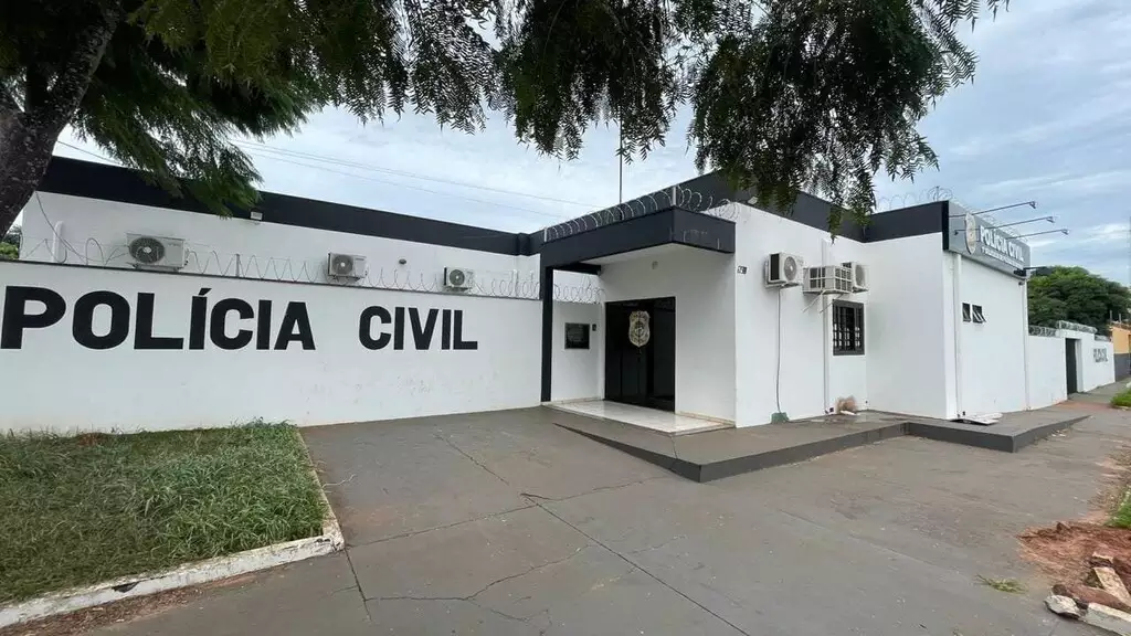 Delegacia de Naviraí onde caso foi registrado (Foto: Divulgação).